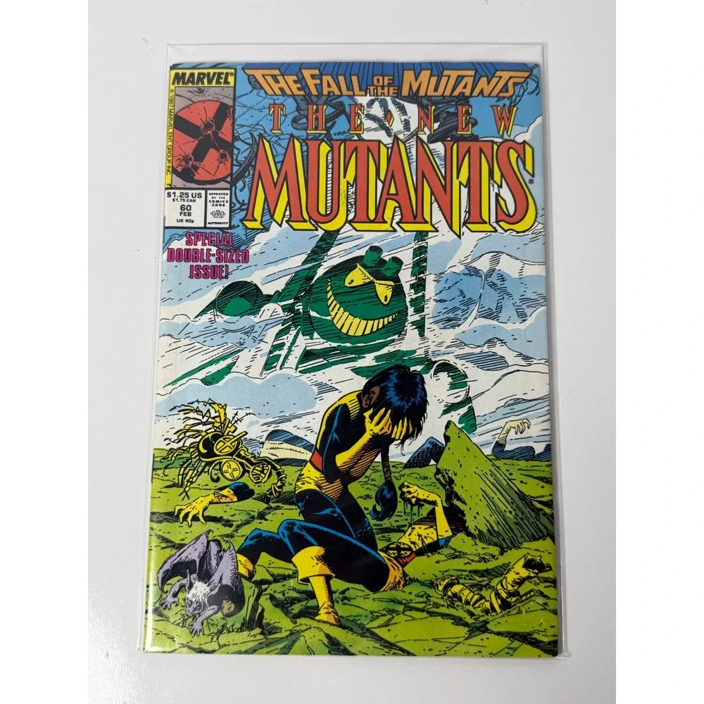 Marvel Comics New Mutants 60 Fall of the Mutants Special Double Sized Issue 1988